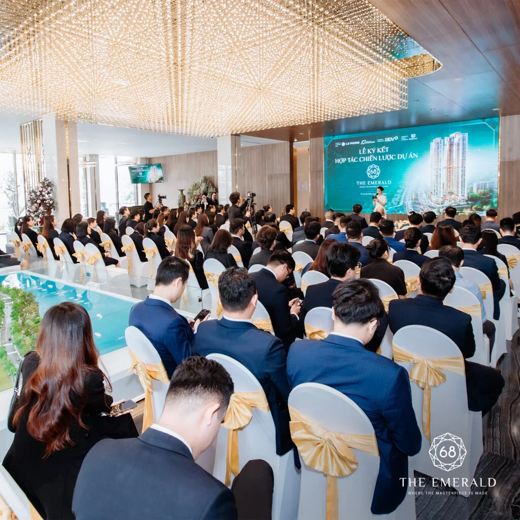 Tập đoàn Lê Phong và Coteccons ký hợp tác chiến lược dự án The Emerald 68 với ngân hàng BIDV và DKRA Realty 7 Lê Phong